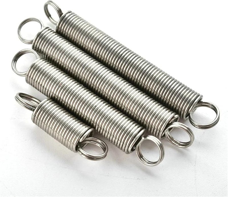 304 Stainless Steel Extension Springs 1 2mm Wire Diameter 60mm 3pcs 10mm Color - Image 4